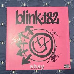 SIGNÉ blink 182 One More Time vinyle couleur autographié ! Mark, Tom, Travis