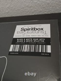 SPIRITBOX Tsunami Sea Tour Version B&W Quad B&W Splatter Vinyle LP SIGNÉ