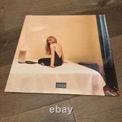 Sabrina Carpenter signée EMAILS I CAN'T SEND photo 11x11 + vinyle Bone BAS COA