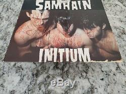 Samhain Initium Signé 1er Presse En Vinyle Grands Anneaux Hellbent Labels Orig Insérer