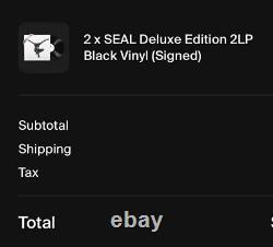 Sceau II Édition Deluxe Vinyle Signée par SEAL Noir 2LP Autographié PRÉVENTE