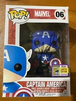 Sebastian Stan A Signé Sdcc Bucky Cap Cap Cap America 06 Funko Pop Jsa Nn49006