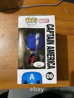 Sebastian Stan A Signé Sdcc Bucky Cap Cap Cap America 06 Funko Pop Jsa Nn49006