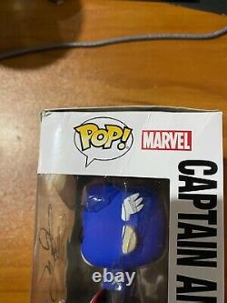 Sebastian Stan A Signé Sdcc Bucky Cap Cap Cap America 06 Funko Pop Jsa Nn49006