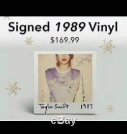 Signé 1989 (en Vinyle Noir Lp) Taylor Swift Autographié