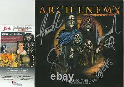 Signé Arch Enemy Autographié 7 45 Édition Limitée Red Vinyl Jsa Coa # Ll40287