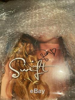 Signé Autograph Taylor Swift Turquoise Lp Vinyl Debut Album En Stock