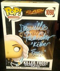 Signé Funko Pop #1098 Le Flash DC Killer Frost Danielle Panabaker Coa