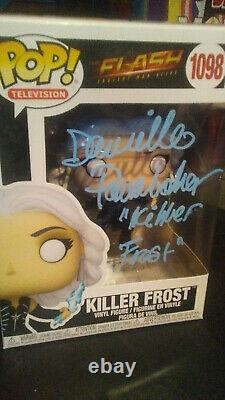 Signé Funko Pop #1098 Le Flash DC Killer Frost Danielle Panabaker Coa