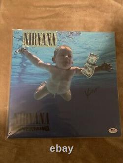 Signé Nevermind Nirvana Krist Novoselic Vinyl Album Autographié Lp Auto