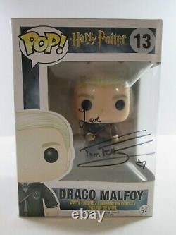 Signé Par Tom Felton #13 Pop Funko Vinyl Figure Draco Malfoy Harry Potter Nmib