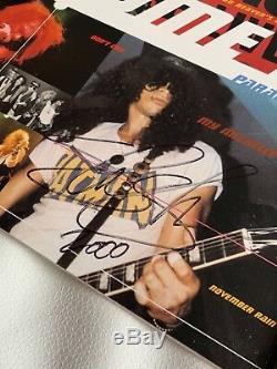 Slash Guns Autographié Signé N ' Roses Live Era'87-'93 Vinyl Record 4 Lp