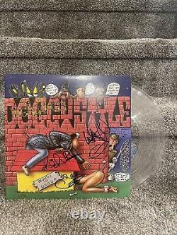 Snoop Dogg LP en vinyle transparent signé et dédicacé Doggystyle Warren G Korupt Daz Rap