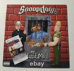 Snoop Dogg The Dernier Meal Signé Autographied Hip Hop Vinyl Album Jsa