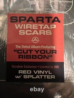 Sparta Wiretap Scars LP Vinyle Splatter Édition Limitée de 350 Non Joué SIGNÉ