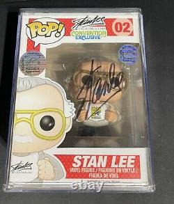 Stan Lee A Signé Pop! Vinyl 2014 Comic Con Authentic Stan Lee Sdcc 2014