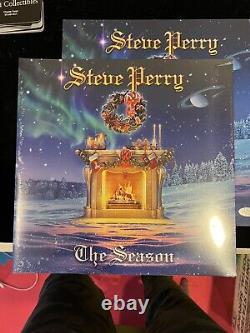 Steve Perry a signé l'insert en vinyle de Noël autographié, La Saison du Voyage, Jsa Coa.