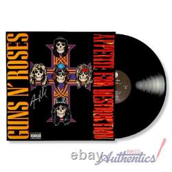 Steven Adler vinyle LP signé et autographié Appetite for Destruction authentifié PSA/DNA