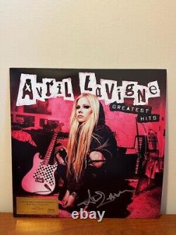 Succès le plus grand d'Avril Lavigne Vinyle 2xLP signé à la main et numéroté /2000 Certificat JSA