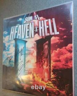 Sum 41 Ciel X Enfer JSA Signé Album Vinyle Autographié #374/500