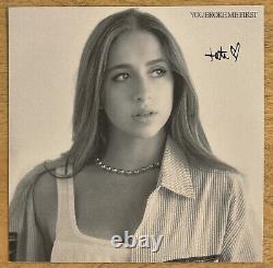 Tate McRae Tu m'as brisé d'abord Signé 7 Vinyle Transparent Simple Transparent AUTOGRAPHIÉ #1