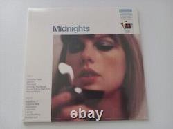 Taylor Swift Édition spéciale Midnight Signé Photo Lune Bleue Marbrée Vinyle