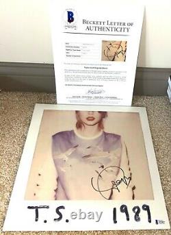 Taylor Swift Signé 1989 Album Vinyl Singer Red Lover Me Folklore Red Bas