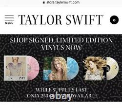 Taylor Swift Signé Sans Peur Vinyle Lp Autographié Disque D'or Rare 1/250