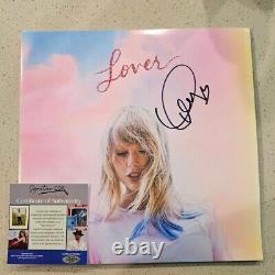 Taylor Swift Vinyle LP Lover Signé Autographe COA Époques