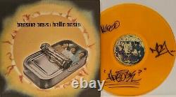 The Beastie Boys Signed Autograph Lp Cover Rare Yellow Vinyl Record Jsa Loa