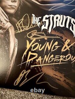 The Struts Young & Dangerous Signed Autographed Vinyl Lp Luke Spiller + 3