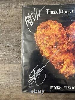 Three Days Grace VINYLE LP Explosions SIGNÉ Autographié PAR TOUS LES MEMBRES