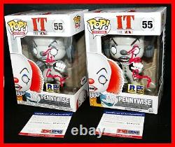 Tim Curry Signed Autographed It Pennywise Black White Ricc Limited Funko Pop Psa