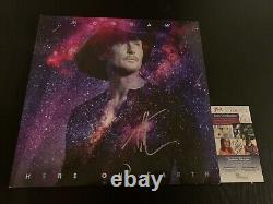 Tim McGraw a signé l'album vinyle avec certificat d'authenticité JSA autographié Ici sur Terre RACC