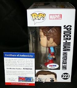 Tom Holland Signé Spiderman Homecoming Avengers Infinity War Funko Pop Psa