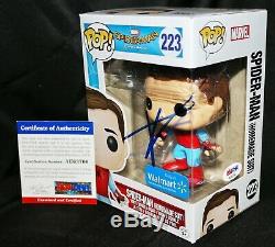 Tom Holland Signé Spiderman Homecoming Avengers Infinity War Funko Pop Psa