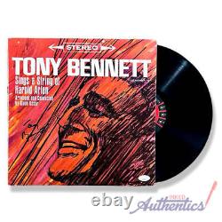 Tony Bennett signe autographié chante une série de vinyles LP de Harold Arlen.