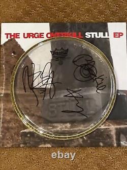 URGE OVERKILL RARE STULL vinyle rouge EP LIMITÉ à 300 avec une peau de batterie autographiée