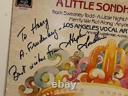Un Petit Vinyle LP de Musique de Sondheim AUTOGRAPHIÉ par Stephen Sondheim
