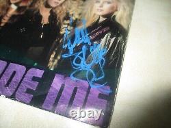 VIXEN JANET GARDNER disque vinyle PROMO signé/autographié 45 LOVE MADE ME