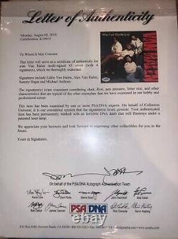 Van Halen 5150 45 Disque Vinyle Signé Autographe Par All Eddie Van Halen Psa Loa