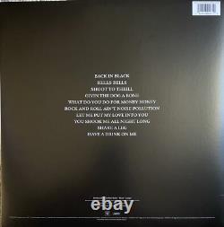 Vinyle Back In Black d'AC/DC signé par Angus Young