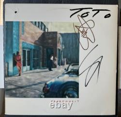 Vinyle Fahrenheit signé par Steve Lukather, Toto, autographe de Joseph Williams, JSA COA