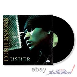 Vinyle LP Confessions d’Usher signé et dédicacé, authentifié par PSA/DNA