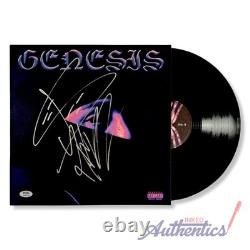 Vinyle LP GÉNESIS signé et dédicacé par Peso Pluma, authentifié PSA/DNA