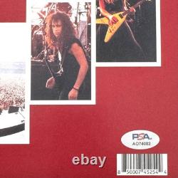 Vinyle LP Master Of Puppets signé et authentifié par Metallica PSA/DNA