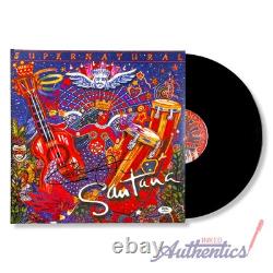 Vinyle LP Supernatural signé par Carlos Santana, authentifié par PSA/DNA
