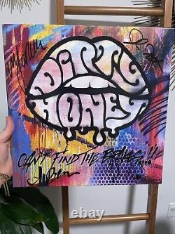 Vinyle LP autographié DIRTY HONEY signé Édition Can't Find the Brakes TOUR auto