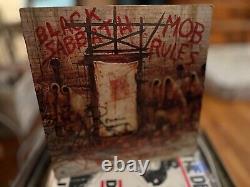 Vinyle LP autographié 'Mob Rules' de Black Sabbath par Ronnie James Dio avec certificat d'authenticité EX