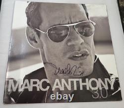 Vinyle LP dédicacé signé de Marc Anthony 3.0 Album Salsa Latin Porto Rico
